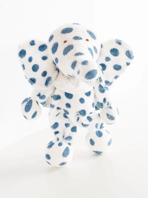 Ziggy the Organic Elephant Lovey - Polka Dot