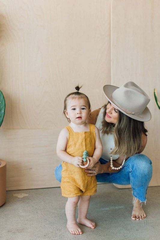 Hayes Silicone + Wood Teether Ring - Succulent