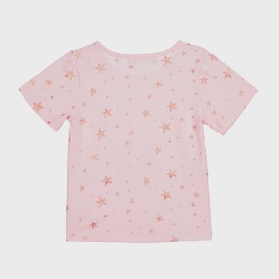 Pink Gold Star Tee