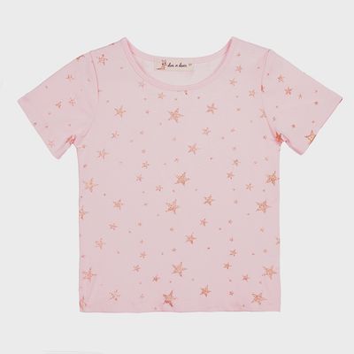 Pink Gold Star Tee