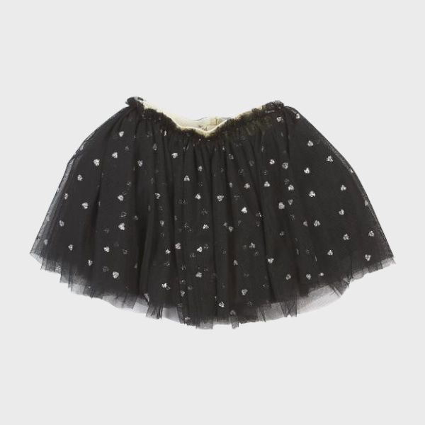 Glitter Heart Tutu | Black