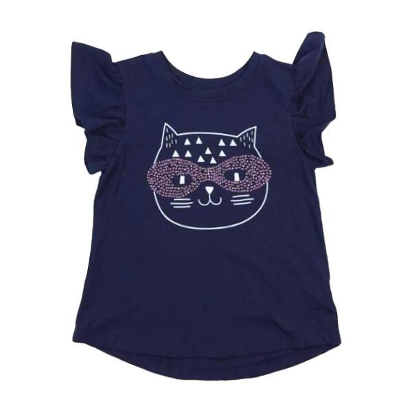 Rhinestone Kitty Head Tee