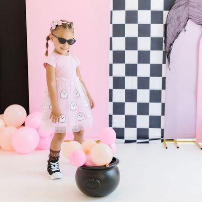 Ghost Sequin Short Sleeve Tutu Dress