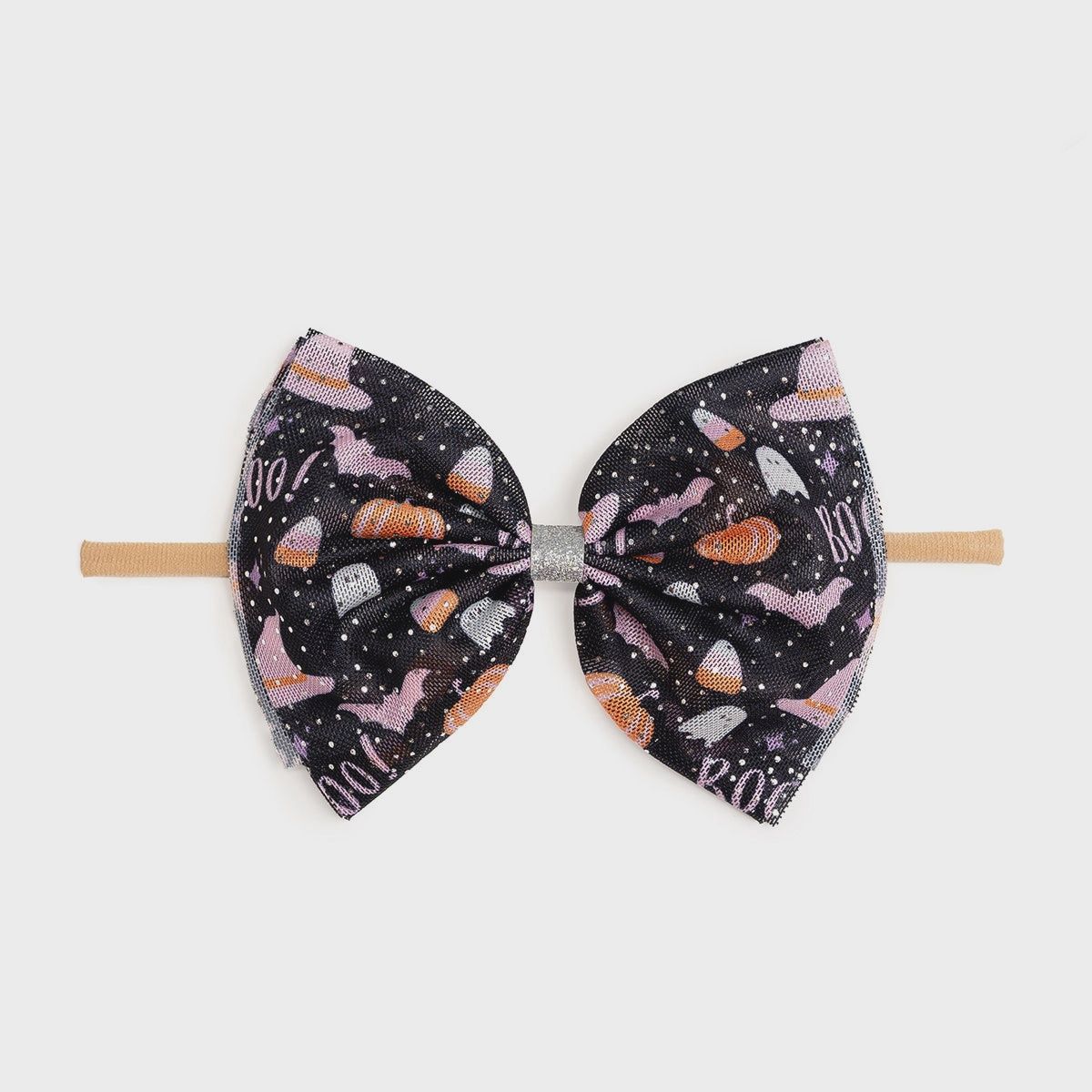 Boo Tulle Bow Headband