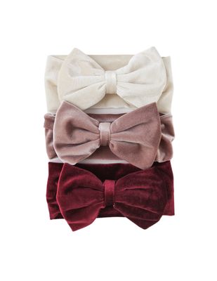 Oversized Bow Velour