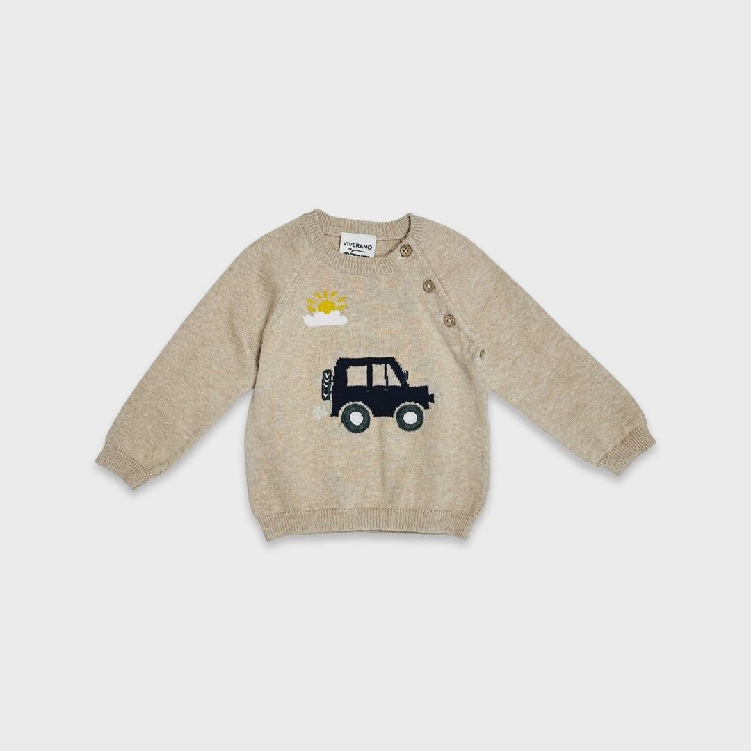 Jeep Jacquard Knit Pullover