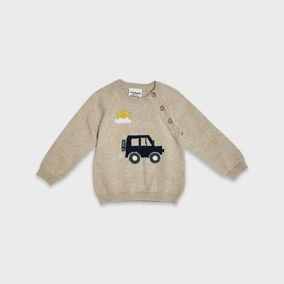 Jeep Jacquard Knit Pullover