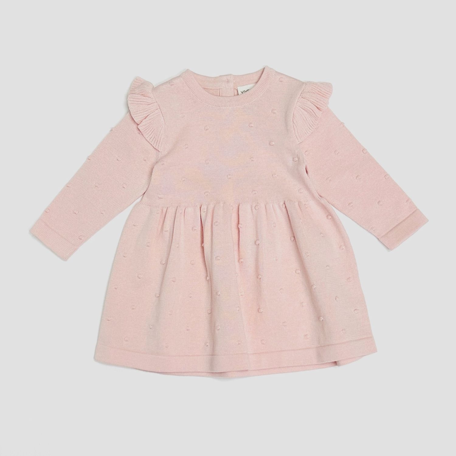 Milan Ruffle+Bobble Knit Dress