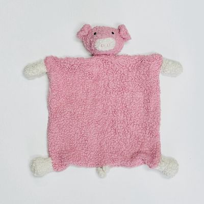 Sherpa Lovey Security Blanket - Pig