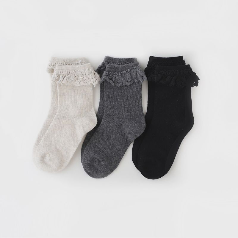 Midnight Lace Midi Sock - 3pk