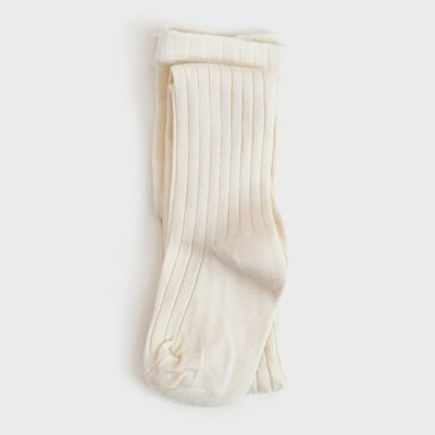 Ribbed Knit Tights | Ivory