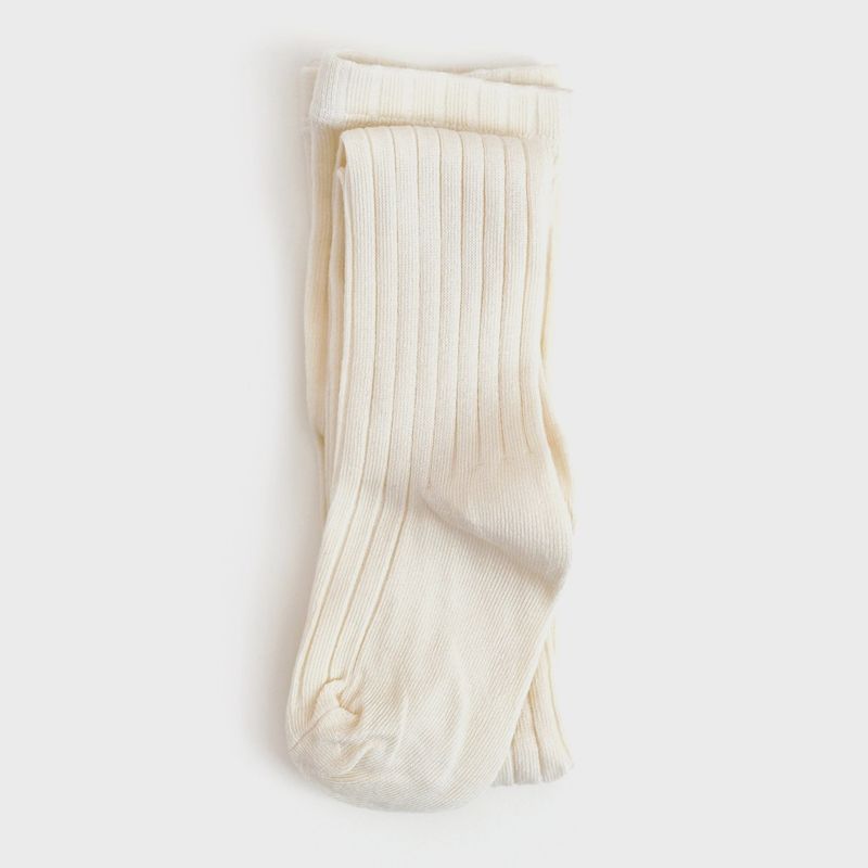 Ribbed Knit Tights | Ivory