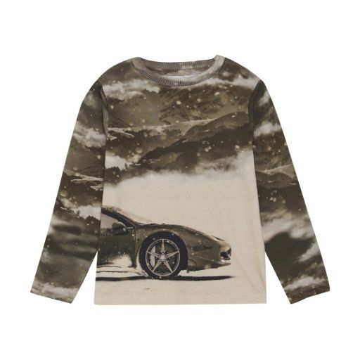 Snow Racer LS Shirt | Sepia