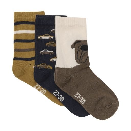 3-Pack Socks | Sepia