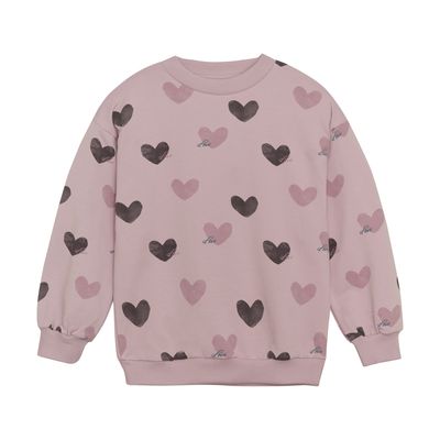 Heart Sweatshirt | Dawn Pink