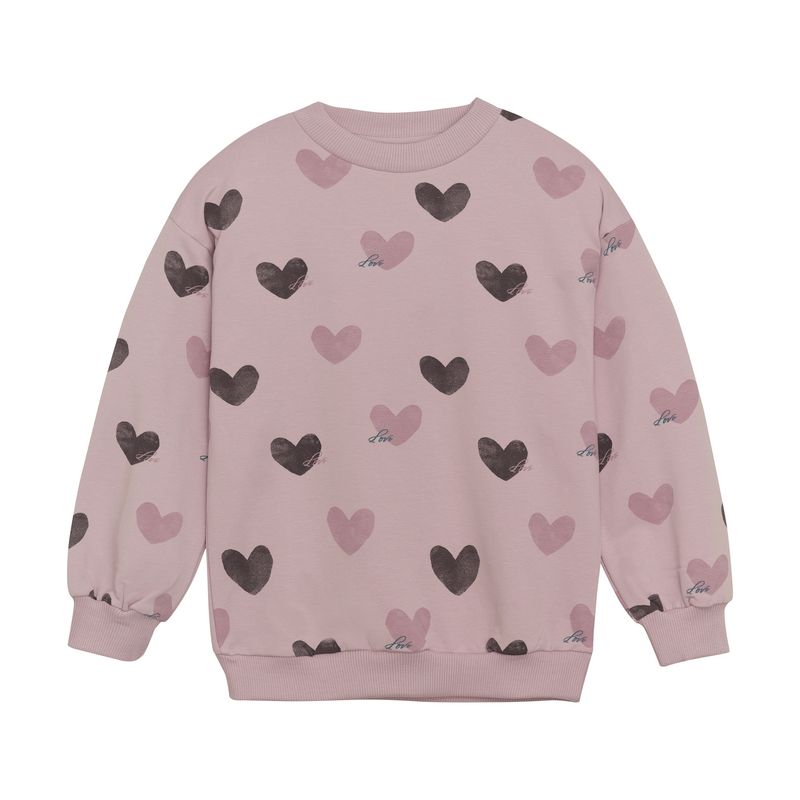 Heart Sweatshirt | Dawn Pink