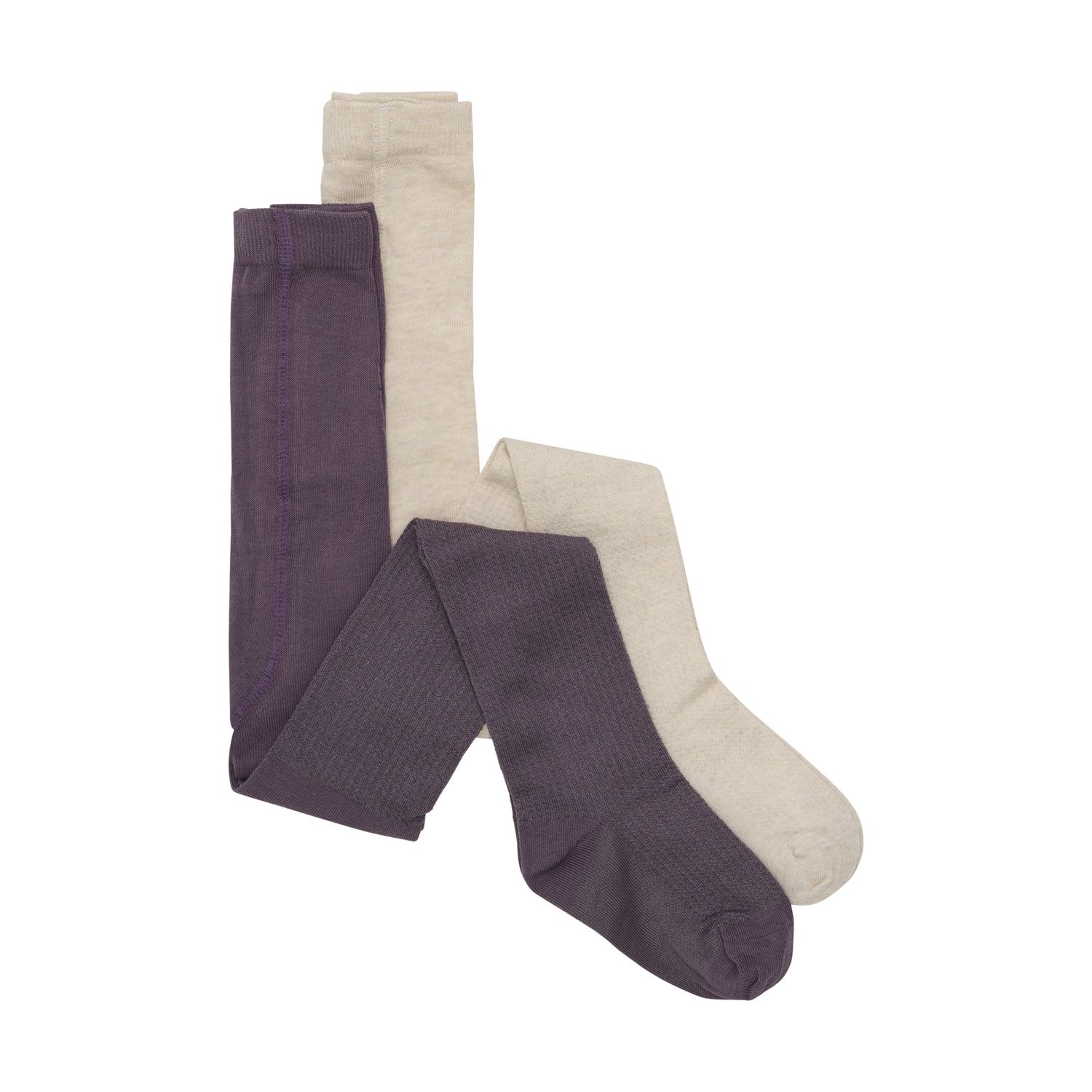 2-Pack Tights | Black Plum