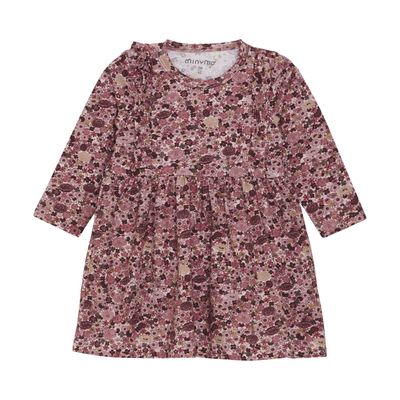 Floral Long Sleeve Dress | Dusty Rose