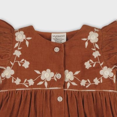 Floral Corduroy Dress + Bloomer