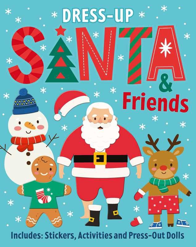 Santa &amp; Friends: Dress-Up Sticker Book