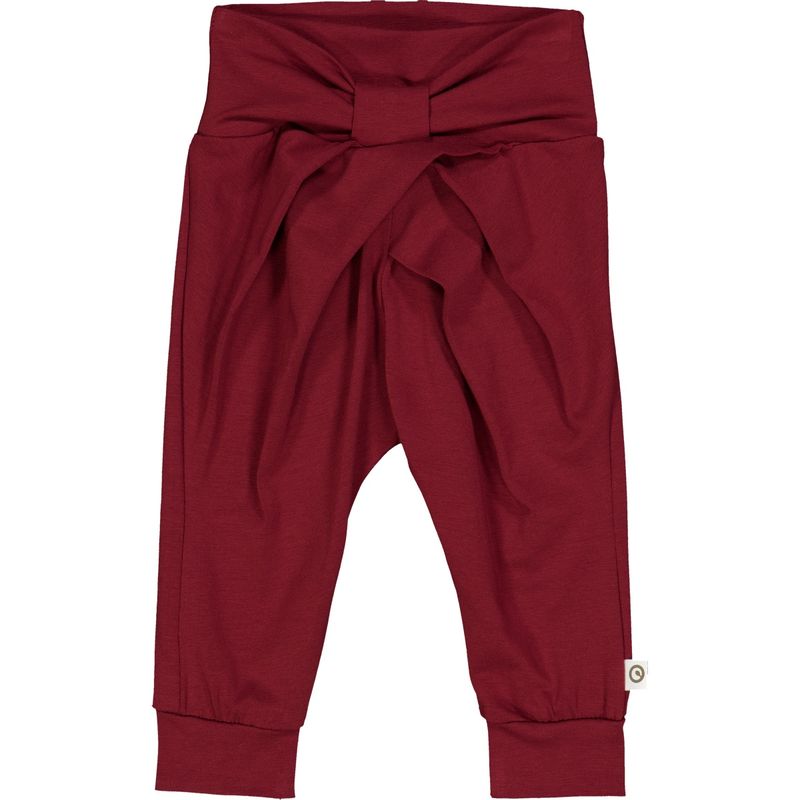 Cozy Bow Pants | Cabernet