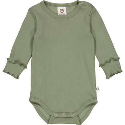 Cozy Rib LS Bodysuit | Poetry Green