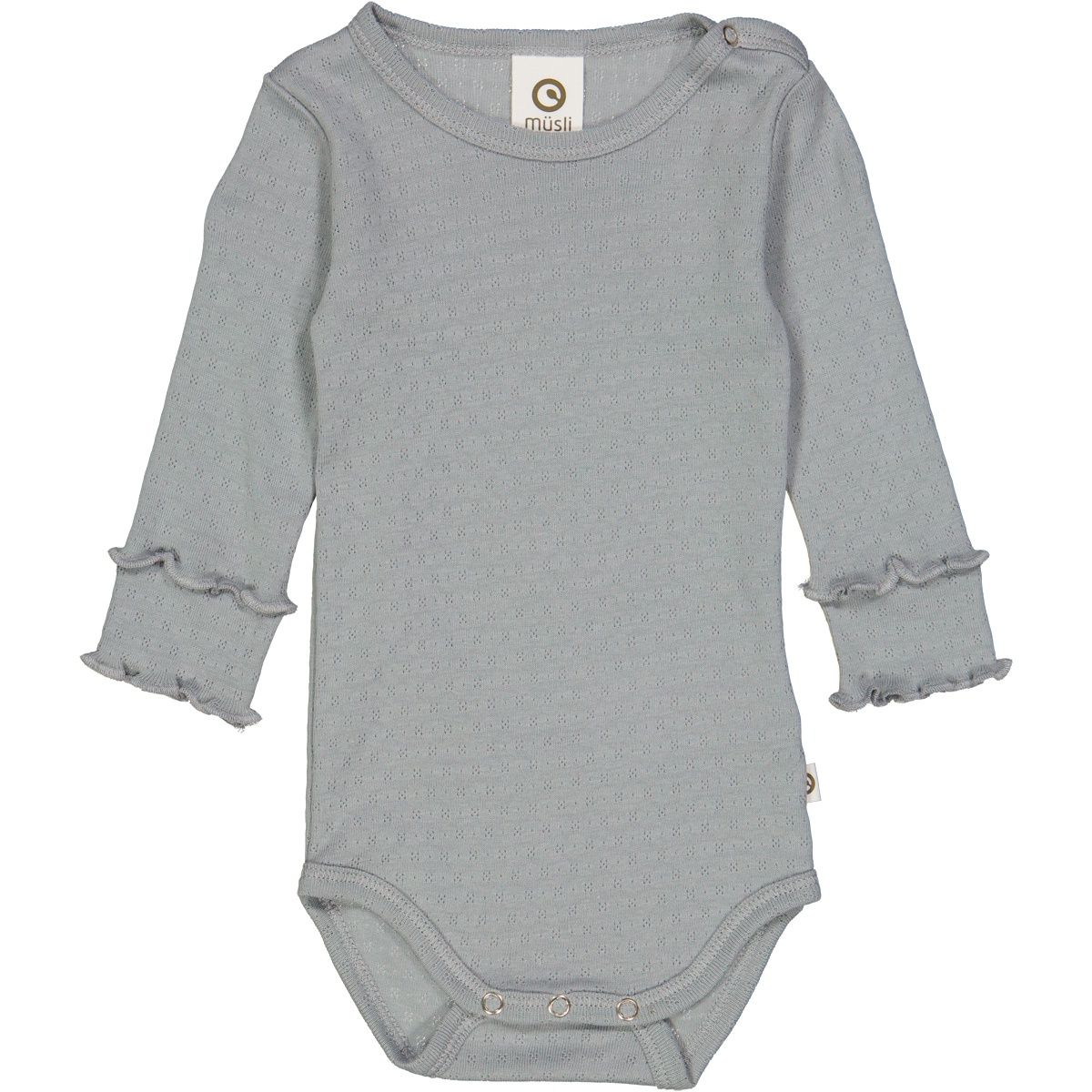 Pointelle LS Bodysuit | Jasmin Blue
