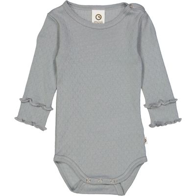 Pointelle LS Bodysuit | Jasmin Blue