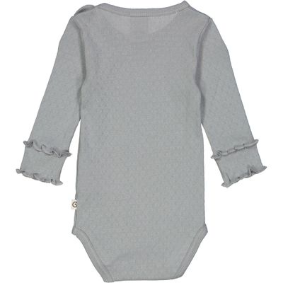 Pointelle LS Bodysuit | Jasmin Blue