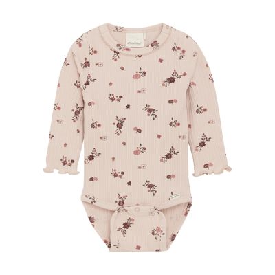 Rib LS Bodysuit | Sepia Rose