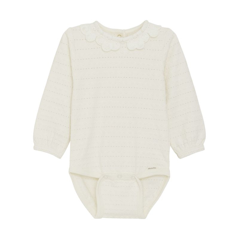 Jacquard LS Bodysuit | Eggnog