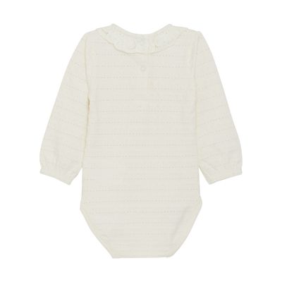 Jacquard LS Bodysuit | Eggnog