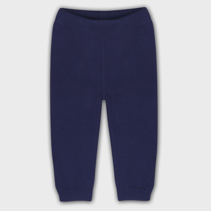 Pocket Sweater Knit Pants | Navy Blue