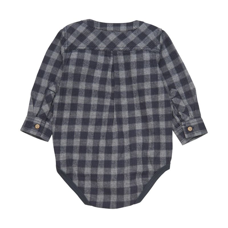 Bodysuit LS | Collegiate Blue Check