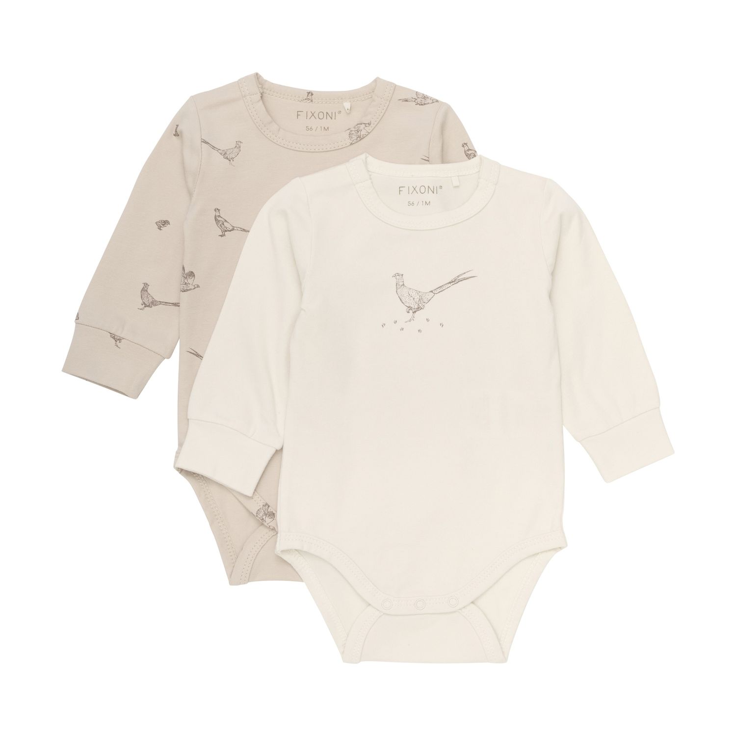 White Cap Gray Bodysuit | 2-pk