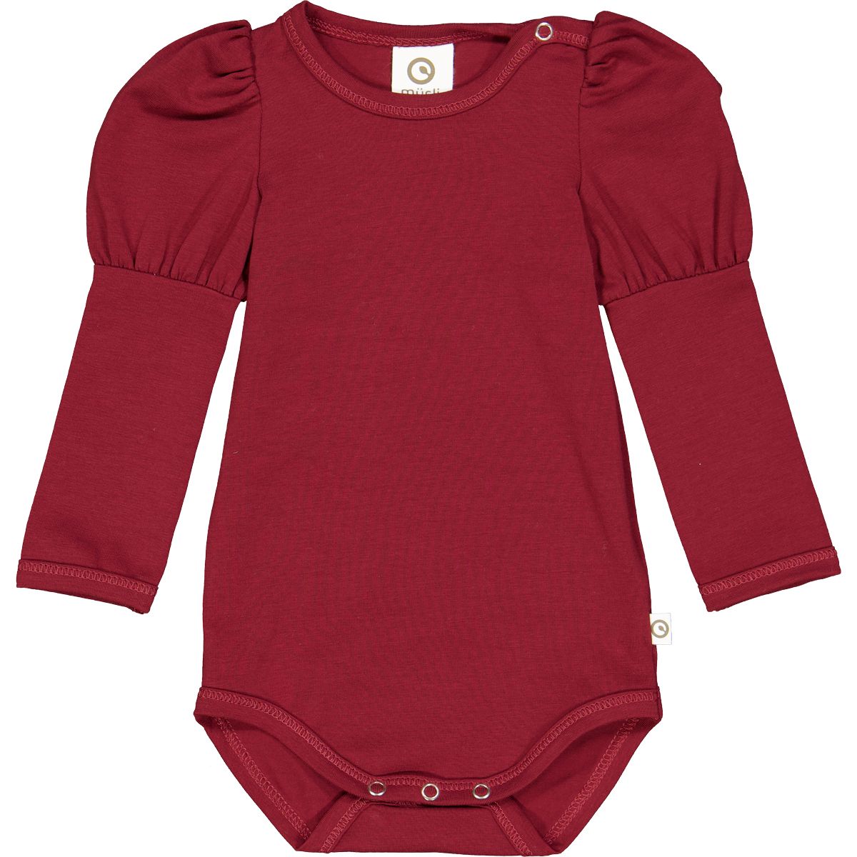 Cozy Puff LS Bodysuit | Cabernet