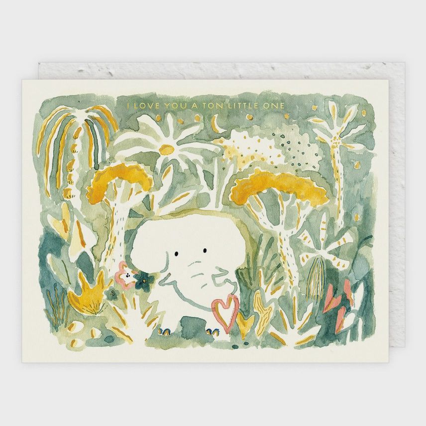Elephant Love | Baby Card