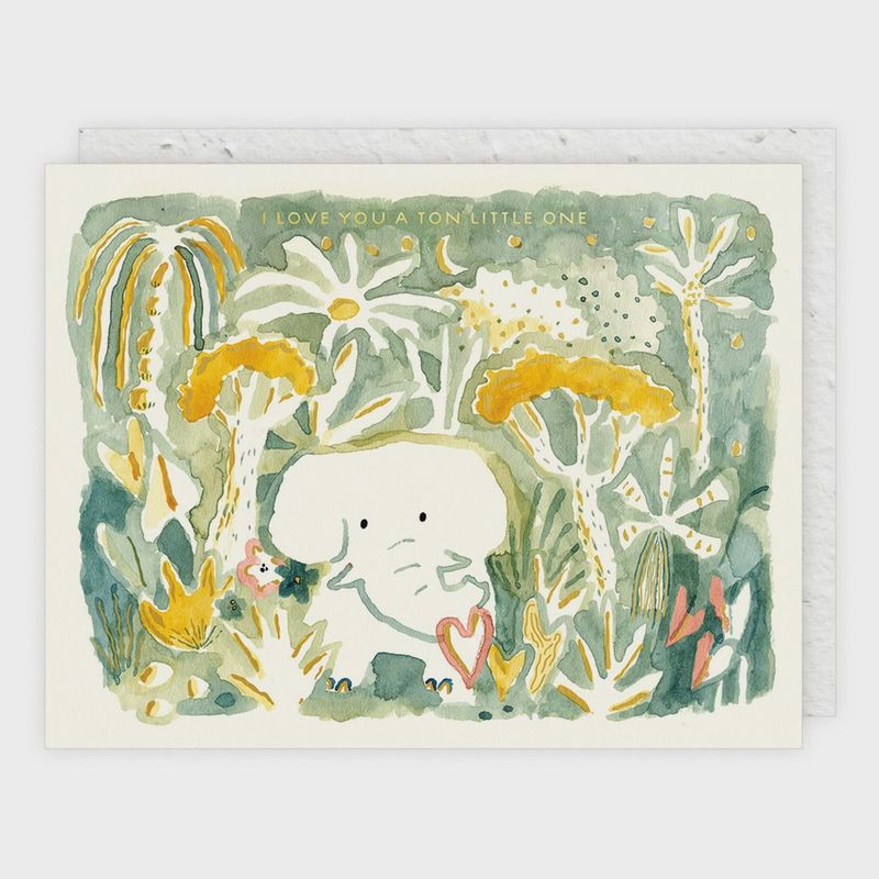 Elephant Love | Baby Card