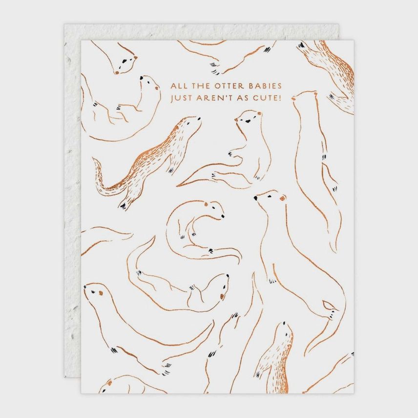 Otters | Baby Card