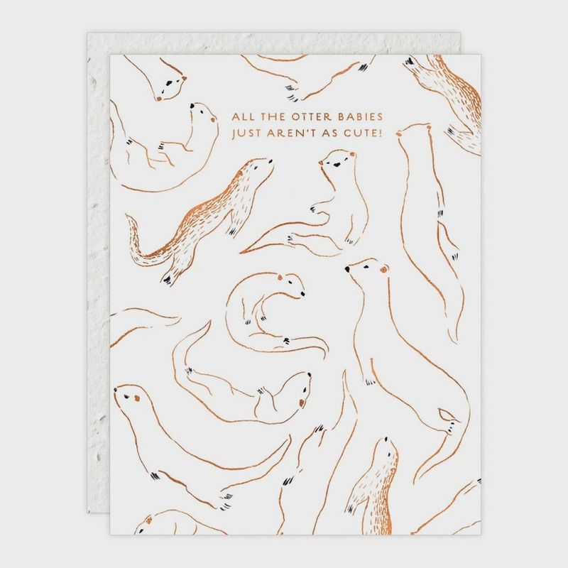 Otters | Baby Card