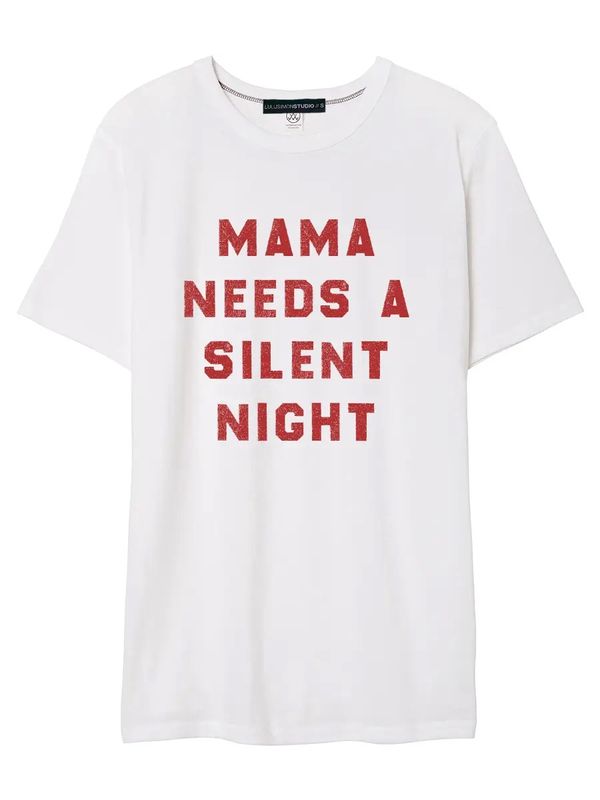 MAMA NEEDS A SILENT NIGHT CLASSIC BF TEE