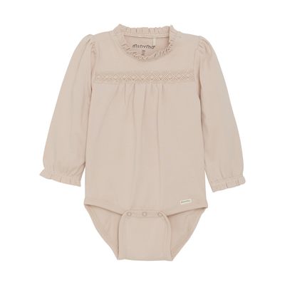 Lace Frill Bodysuit | Sepia Rose