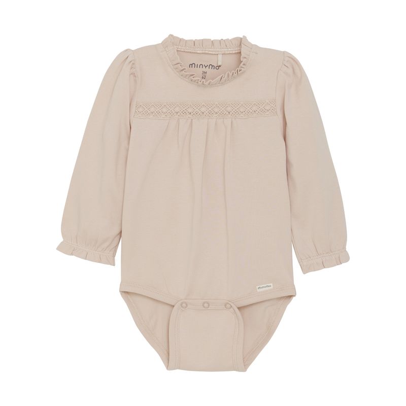 Lace Frill Bodysuit | Sepia Rose
