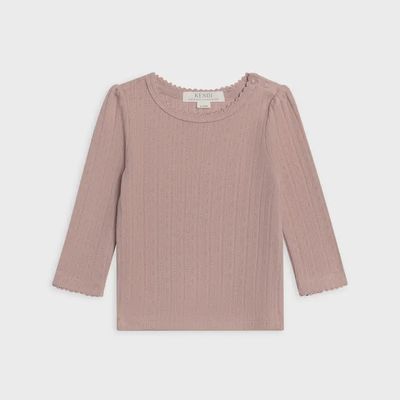 Kate Pointelle LS Top | Wren