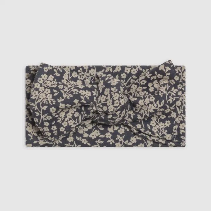 Hattie Knot Bow Wrap | Chicory Floral+Navy