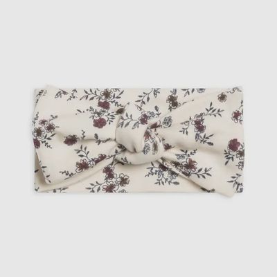 Hattie Knot Bow Wrap | Poppy Floral+Mulberry