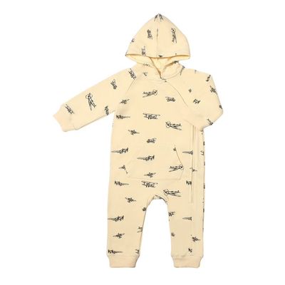Parker Hooded Romper | Airplanes