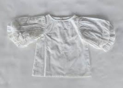 Ivory Balloon Slv Baby Top