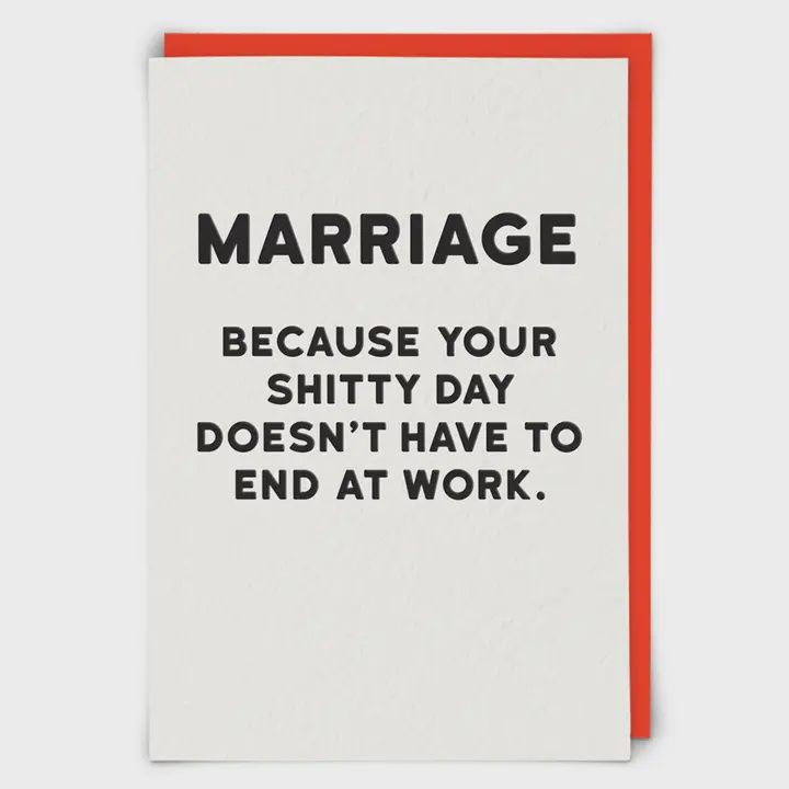 Marriage Greetings Card