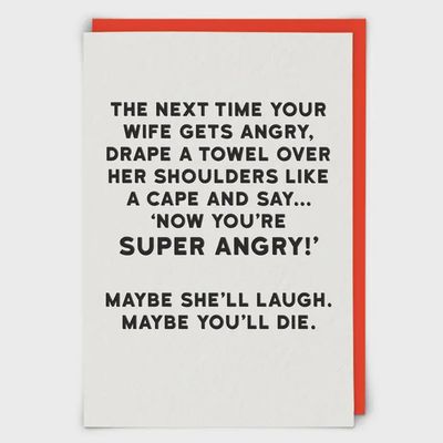 Super Angry Greeting Card